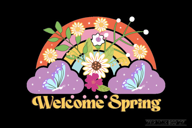 Welcome Spring-01 sublimation design Sublimation designmaster24 