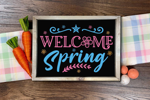 Welcome Spring, Easter Sign SVG SVG CraftLabSVG 
