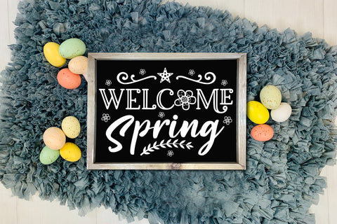 Welcome Spring, Easter Sign SVG SVG CraftLabSVG 