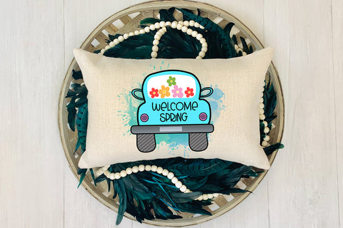 Welcome Spring Sublimation Design Sublimation Happy Printables Club 