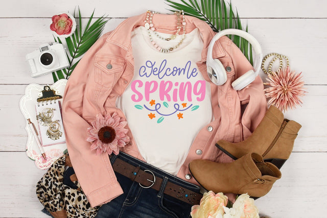 Welcome Spring SVG dapiyupi store 