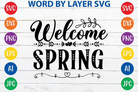 Welcome spring SVG Design SVG Rafiqul20606 