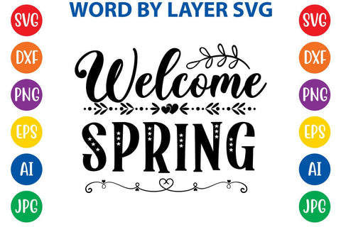 Welcome spring SVG Design SVG Rafiqul20606 