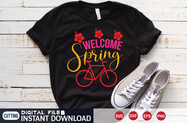 Welcome Spring SVG designer krishna 