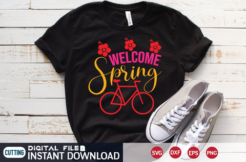 Welcome Spring SVG designer krishna 