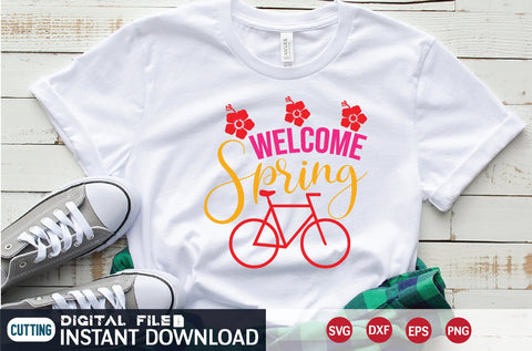 Welcome Spring SVG designer krishna 