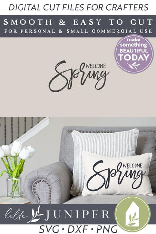 Welcome Spring SVG | Farmhouse SVG SVG LilleJuniper 