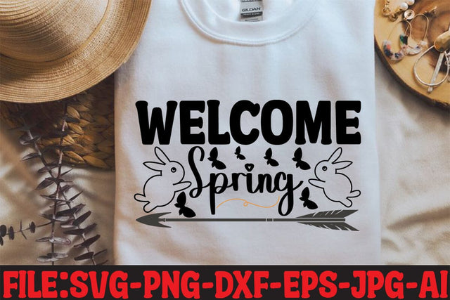 Welcome Spring SVG MStudio 