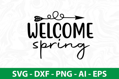 Welcome spring svg SVG nirmal108roy 