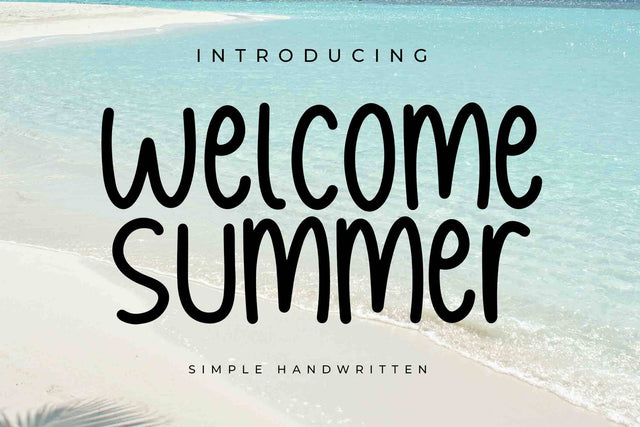 Welcome summer Font LetterdayStudio 