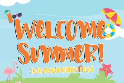 Welcome Summer Font Stefani Letter 