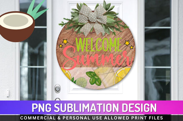 Welcome summer Sublimation PNG Sublimation Regulrcrative 