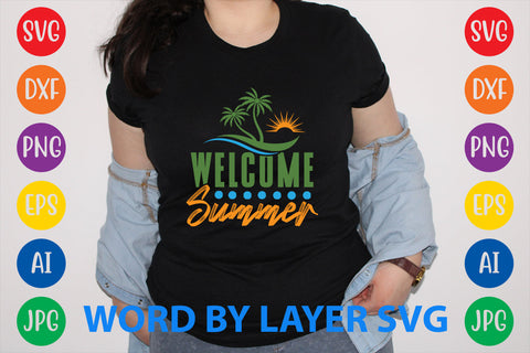 Welcome Summer, Summer SVG Design SVG Rafiqul20606 