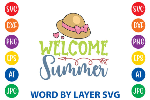 Welcome Summer, Summer SVG Design SVG Rafiqul20606 