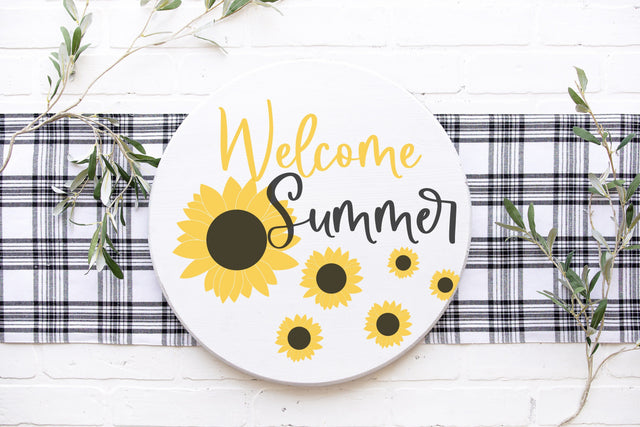 Welcome Summer Sunflower SVG So Fontsy Design Shop 