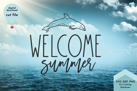Welcome Summer SVG Cut File SVG Lettershapes 