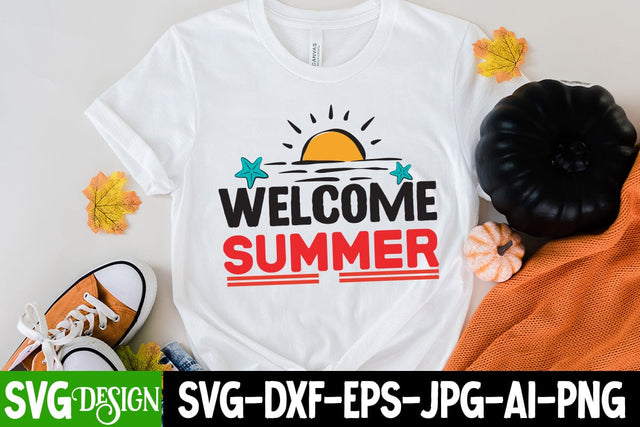Welcome Summer SVG cut File , Welcome Summer SVG Cut File, Welcome Summer SVG Design, Summer SVG Cut File,Aloha Summer SVG Design, Summer SVG Quotes, Summer Sublimation PNG,Funny Summer SVG SVG BlackCatsMedia 