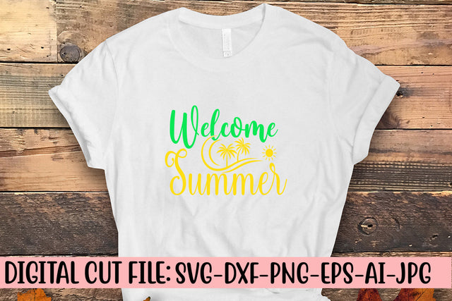 Welcome Summer SVG Design SVG Syaman 