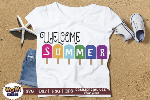 Welcome summer svg, Summer svg, Beach svg, Png, Dxf SVG Wowsvgstudio 