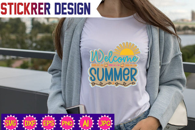 Welcome Summer,Summer Sticker Svg,Funny Beach Quotes Svg, Salty Svg, Png,Dxf,Summer Quotes Svg Bundle,Summer Bundle SVG, Beach Svg SVG Newmockups 