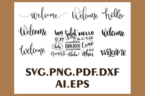 Welcome Svg Bundle | Home Svg Bundle SVG DIYCUTTINGFILES 