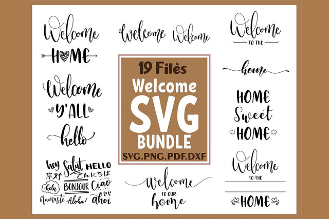 Welcome Svg Bundle | Home Svg Bundle SVG DIYCUTTINGFILES 