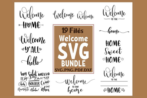 Welcome Svg Bundle | Home Svg Bundle SVG DIYCUTTINGFILES 