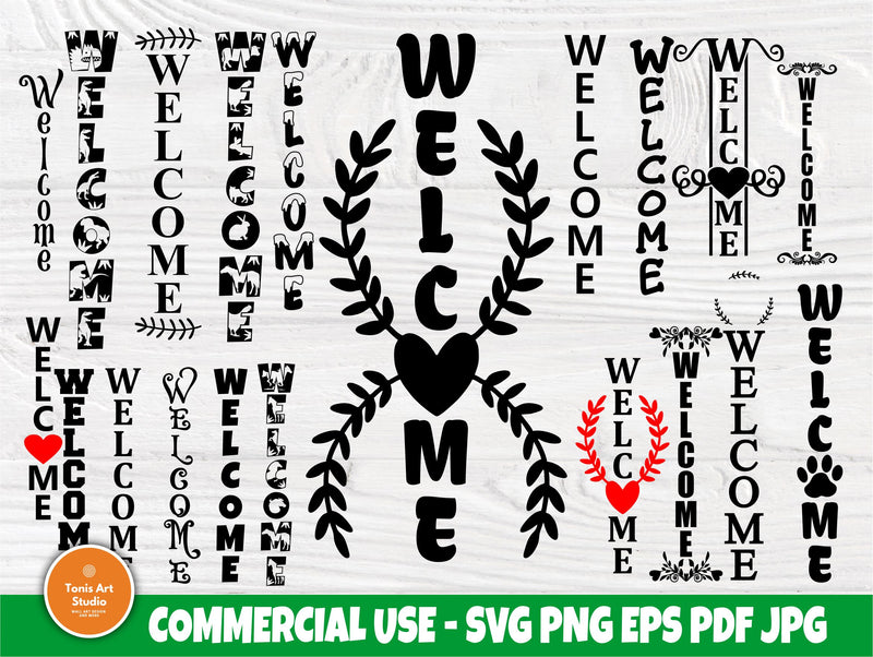 Welcome SVG Bundle, Porch Sign Svg, Farmhouse Svg SVG TonisArtStudio 