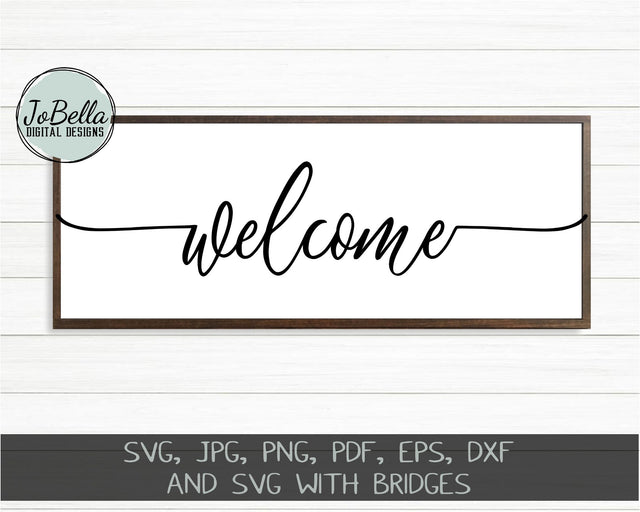 Welcome SVG Cut File and Printable SVG JoBella Digital Designs 