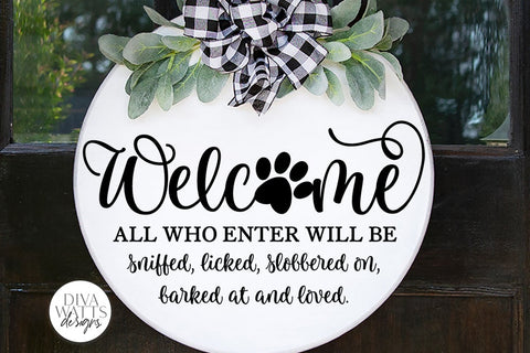 Welcome SVG | Dog Lover's Design SVG Diva Watts Designs 