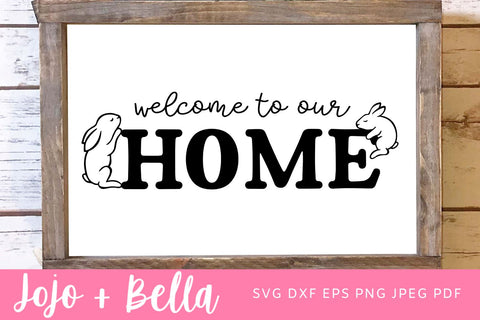 Welcome SVG, Easter Farmhouse Sign SVG, Welcome Hello Cut File , Easter Home Sign Decor, Easter Farmhouse Sign Svg, Svg Files For Cricut SVG Jojo&Bella 