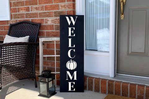 Welcome SVG - Fall Vertical Sign SVG SVG CraftLabSVG 