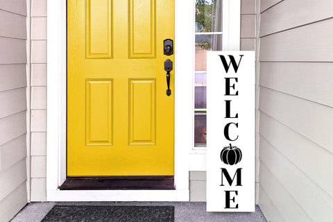 Welcome SVG - Fall Vertical Sign SVG SVG CraftLabSVG 