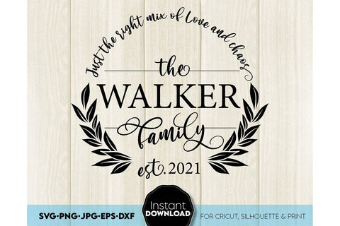 Welcome SVG , Family Sign SVG, Home Decor SVG, Front Porch Welcome Sign SVG, Last Name Monogram SVG SVG March Design Studio 