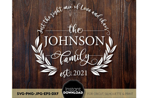 Welcome SVG , Family Sign SVG, Home Decor SVG, Front Porch Welcome Sign SVG, Last Name Monogram SVG SVG March Design Studio 