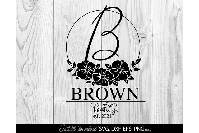 Welcome SVG , Family Sign SVG, Home Decor SVG, Front Porch Welcome Sign SVG, Last Name Monogram SVG SVG March Design Studio 