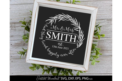Welcome SVG , Family Sign SVG, Home Decor SVG, Front Porch Welcome Sign SVG, Last Name Monogram SVG SVG March Design Studio 