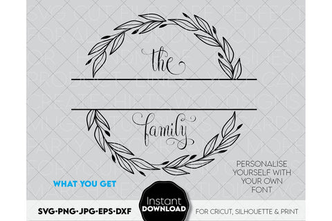 Welcome SVG , Family Sign SVG, Home Decor SVG, Front Porch Welcome Sign SVG, Last Name Monogram SVG SVG March Design Studio 