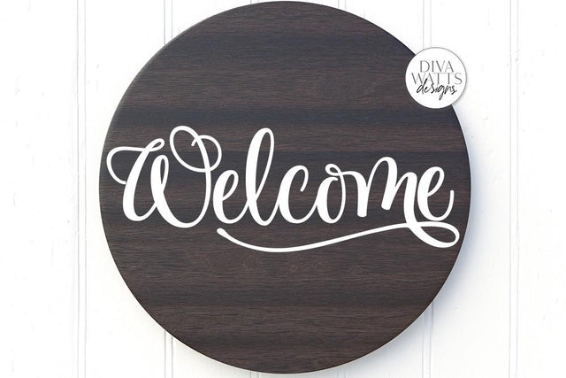 Welcome SVG | Farmhouse Sign | DXF and more! SVG Diva Watts Designs 