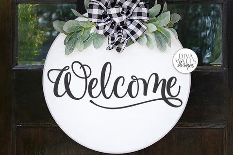 Welcome SVG | Farmhouse Sign | DXF and more! SVG Diva Watts Designs 
