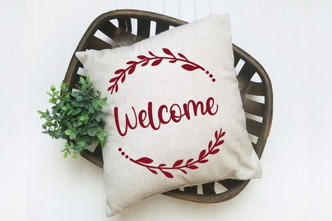 Welcome SVG File | Round Sign SVG SVG Old Market 