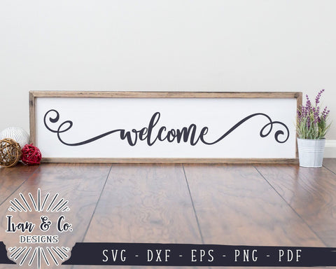 Welcome SVG Files | Entry Sign SVG | Wedding SVG | Home SVG | Commercial Use | Cricut | Silhouette | Cut Files (1005802952) SVG Ivan & Co. Designs 