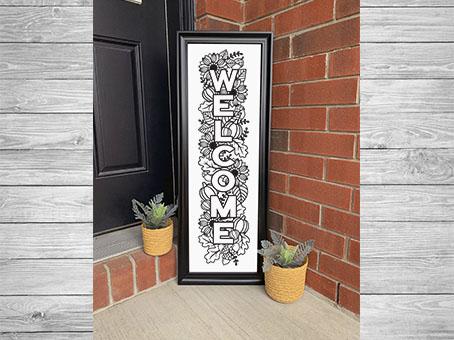 Welcome SVG, Porch Sign SVG, Fall SVG. SVG Elinorka 