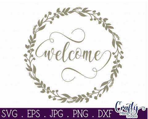 Welcome Svg SVG Crafty Mama Studios 