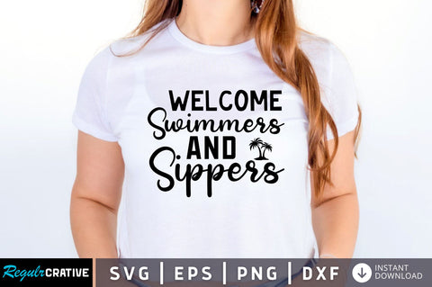 Welcome swimmers and sippers SVG SVG Regulrcrative 