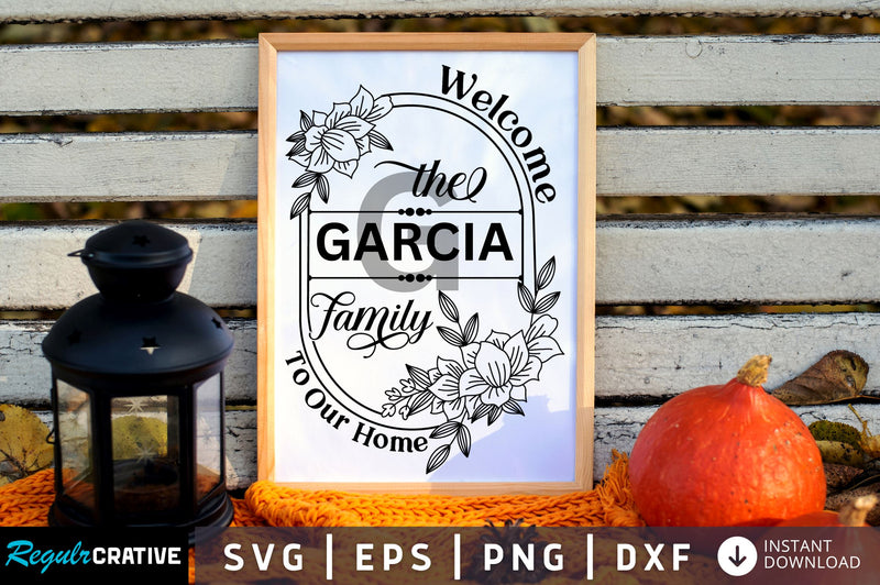 Welcome the family to SVG Design SVG Regulrcrative 