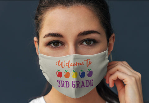 Welcome to 3rd Grade Teacher School Face Mask SVG Design | So Fontsy SVG So Fontsy Design Shop 