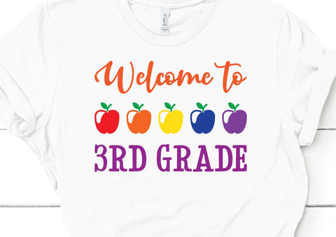 Welcome to 3rd Grade Teacher School Face Mask SVG Design | So Fontsy SVG So Fontsy Design Shop 