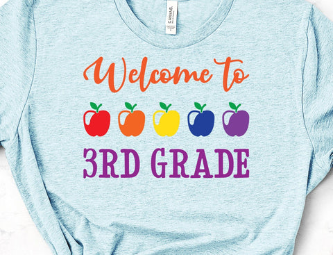 Welcome to 3rd Grade Teacher School Face Mask SVG Design | So Fontsy SVG So Fontsy Design Shop 