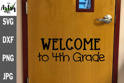 Welcome to 4th grade svg, fourth grade svg, Back to school svg SVG The Artsy Spot 